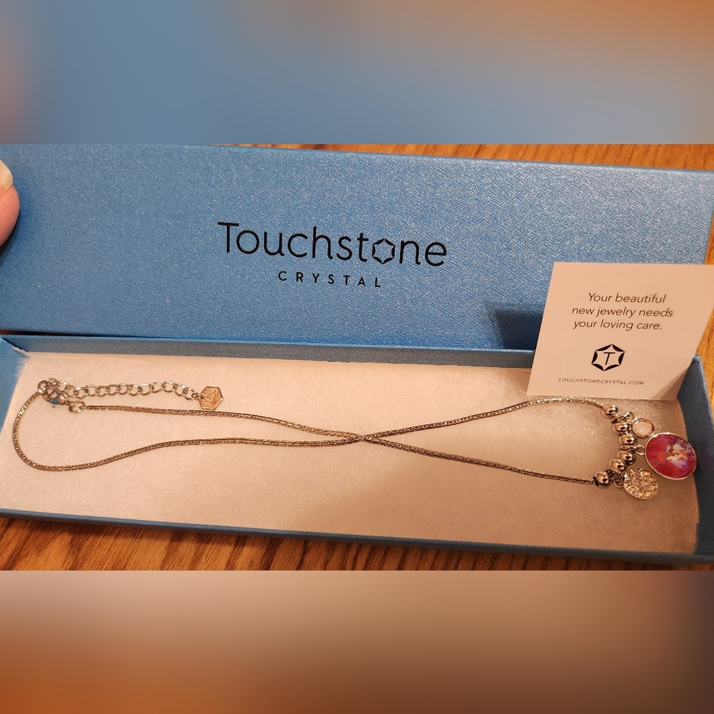 Touchstone Crystal Swarovski Three Wishes Necklace - Picture 5 of 8